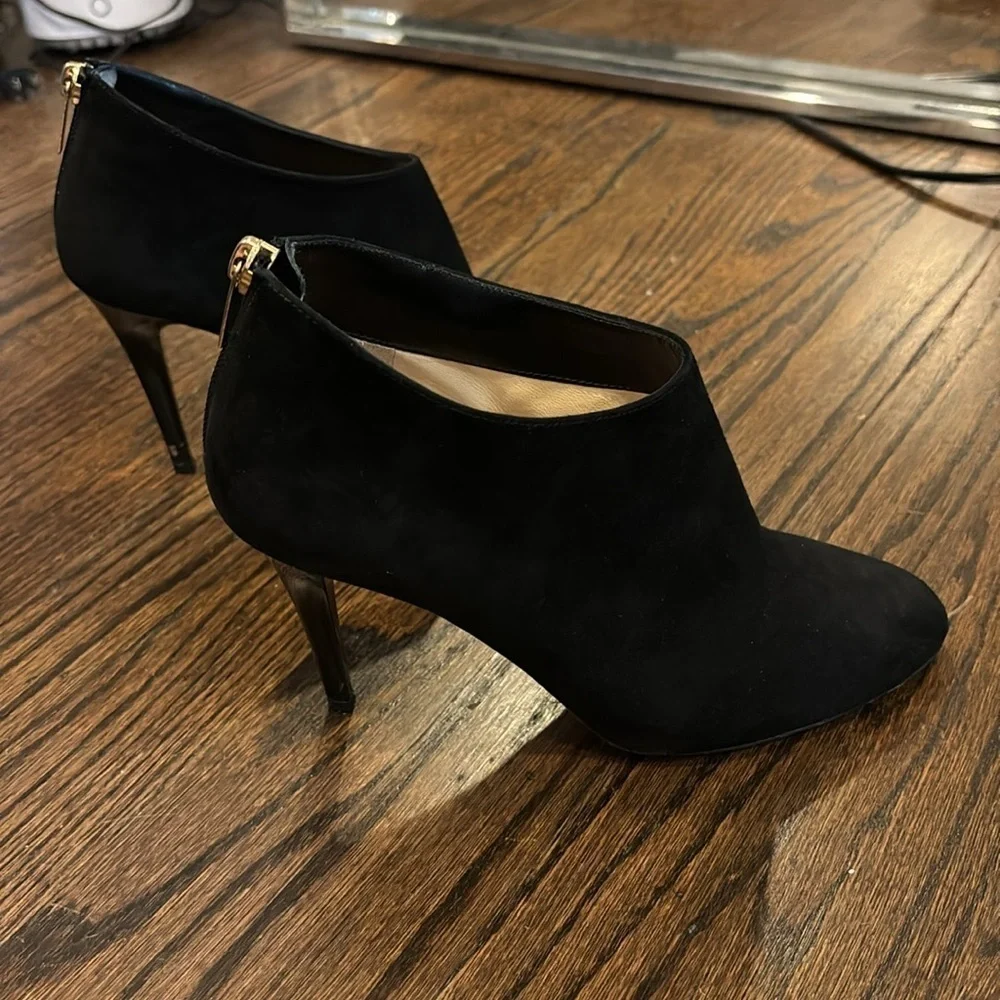 Jimmy Choo black suede booties